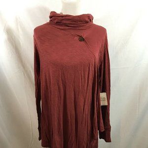Threads 4 Thought rust tunic, hood - large - NWT